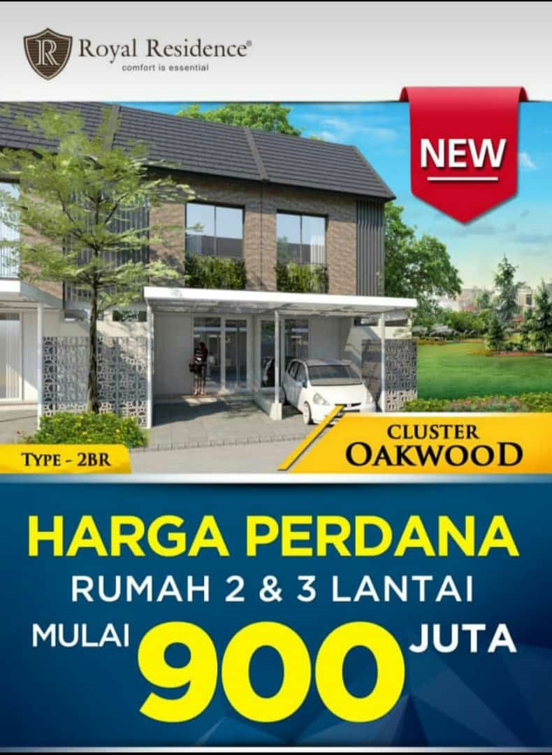 New Cluster Rumah 2 Lantai Royal Residence Hanya 900 ...